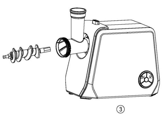 BRANDT BLE250 - a) Using the Meat Mincer - 4