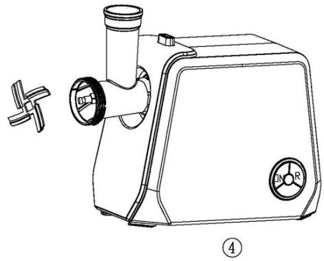 BRANDT BLE250 - a) Using the Meat Mincer - 5