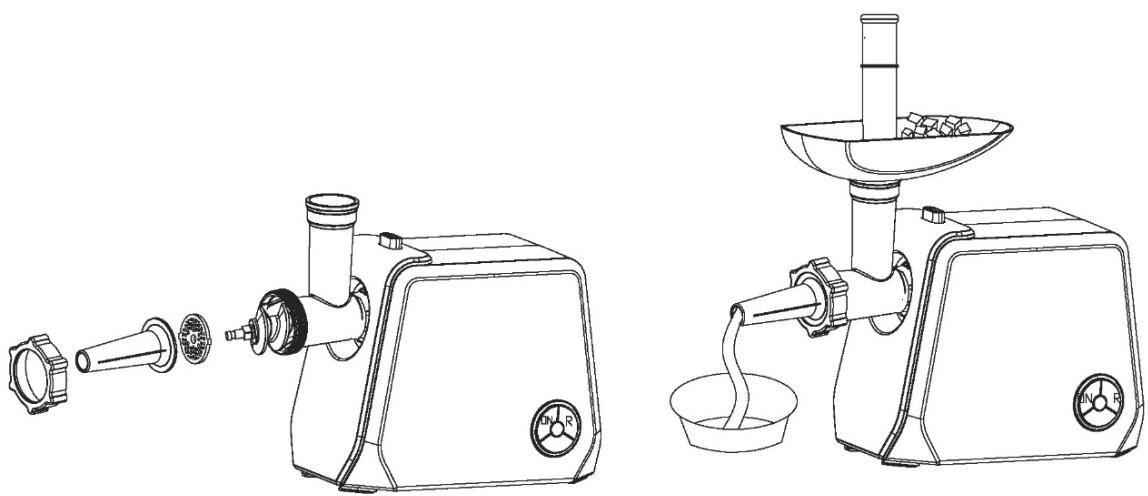 BRANDT BLE250 - b) Using the Sausage Accessory - 1