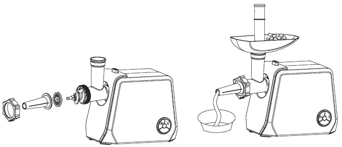 BRANDT BLE250 - b) Utilisation de l'accessoire à saucisse - 1