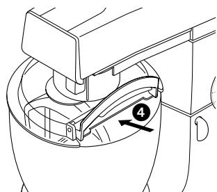 KENWOOD KM086 - Uw Ronde / D-vormige spatbescherming aanbrengen en gebruiken (indien meegeleverd) - 2