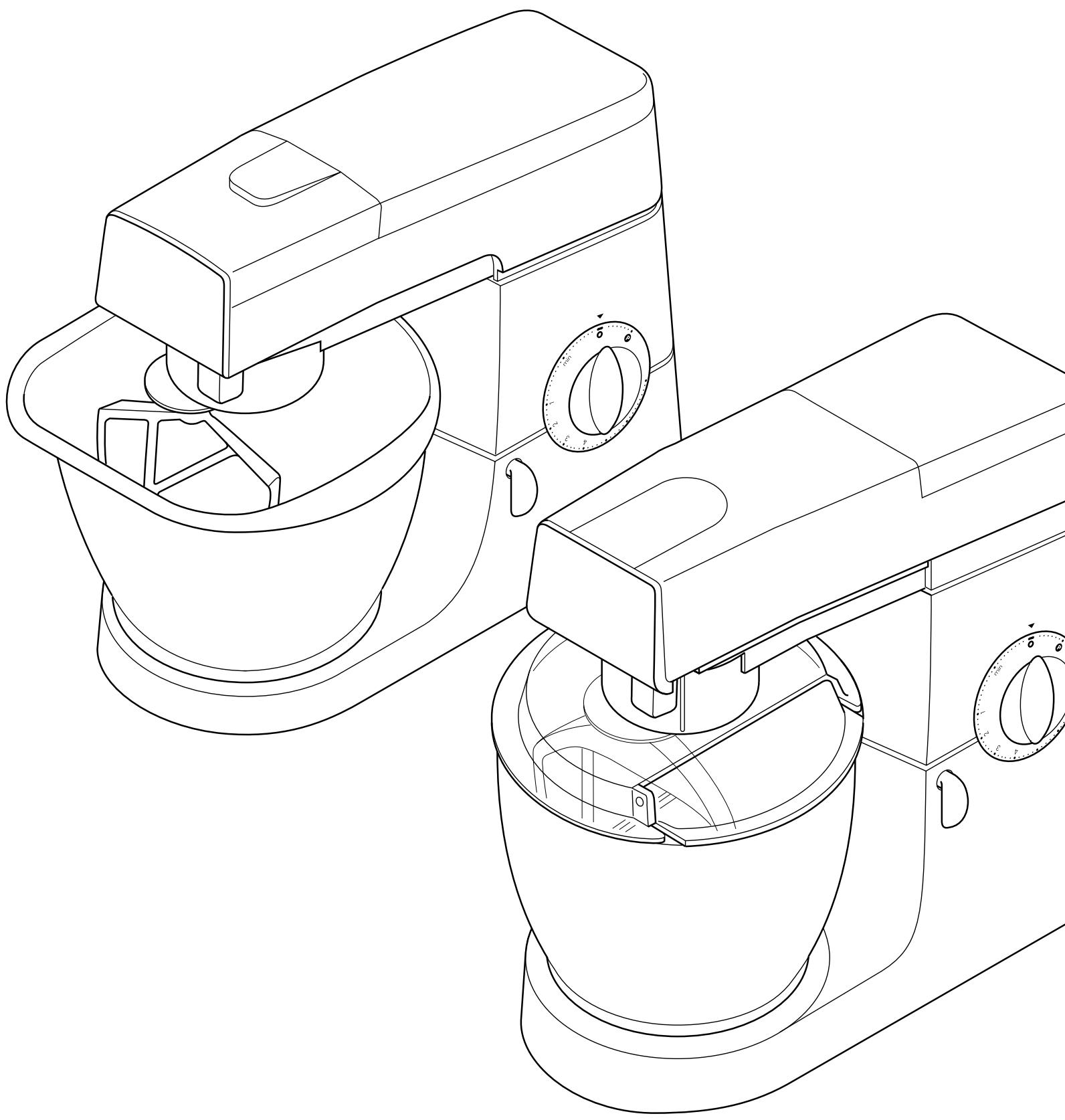 KENWOOD KM086 - Kenwood Chef KM200, KM300, KM400 series Major KM600, KM800 series - 1
