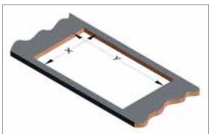 NOVY VISION 7858 - Decoupe dans le PLAN de travail pour POSE standard - 1
