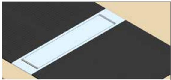 NOVY VISION 7858 - Decoupe dans le PLAN de travail pour POSE standard - 2