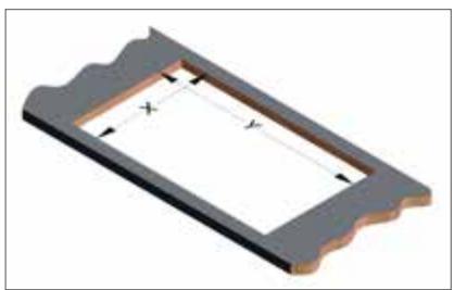NOVY PROLINE 7305 - CUT-OUT IN THE TABLE TOP FOR SURFACE MOUNTING - 1