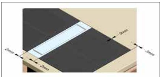 NOVY PROLINE 7305 - Decoupe dans le PLAN de travail pour POSE affleurante - 1