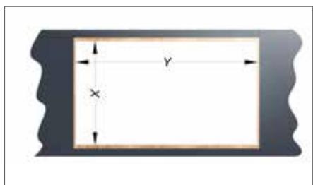 NOVY PROLINE 7305 - Decoupe dans le PLAN de travail pour POSE affleurante - 2