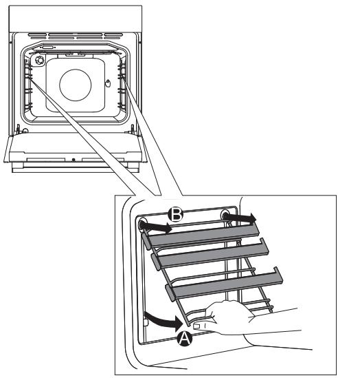 GORENJE BO627INB - DÉMONTAGE ET NETTOYAGE DES GRADINS EN FIL ET DES GLISSIÈRES TÉLESCOPIQUES EXTRACTIBLES - 1