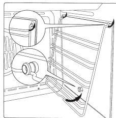 KITCHENAID KMQCX45600 - Pour réinstaller la porte : - 2