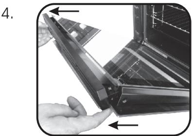 ROSIERES RF6186MIN - REMOVAL AND CLEANING OF THE GLASS DOOR - 7