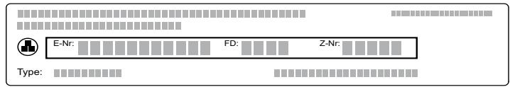 NEFF C17UR02N0 - E-Nummer und FD-Nummer - 1