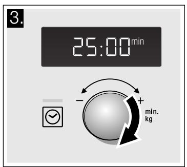 NEFF FMGGG53S0 - Beispiel: 360 W, 25 Minuten - 2