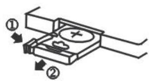 ESSENTIELB EC-8 - Insertion de la pile dans la télécommande - 1