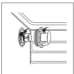 HOTPOINT FH83CHABK - Changing the oven lightbulb - 1