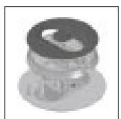 HOTPOINT FH83CHABK - Replacing the independent "double flame" burner nozzles: - 1