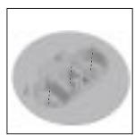 HOTPOINT FI6861SPIXHA - Replacing the independent "double flame" burner nozzles: - 2