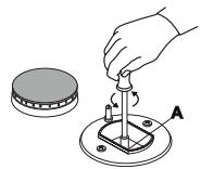 HOTPOINT FI6861SPIXHA - Replacing the independent "double flame" burner nozzles: - 4