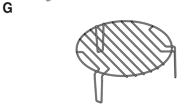 HOTPOINT MWHA1221X - Noms des pieces et accessoires du four - 2