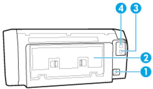 HP OFFICE JET PRO 9014 - Vue arrière - 1