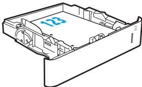HP JET PRO M428DW - Tray 2 and the 550-sheet trays paper orientation - 6