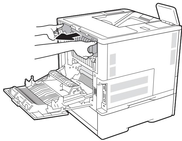 HP JET PRO M428DW - Clear paper jams in the rear door and fuser area - 4