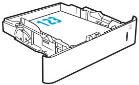 HP JET PRO M428DW - Tray 2 and the 550-sheet trays paper orientation - 2