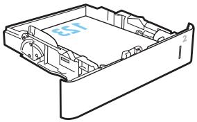 HP JET PRO M428DW - Tray 2 and the 550-sheet trays paper orientation - 3