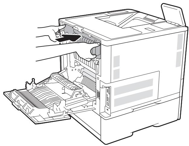 HP COLOR MFP 179FNW - Clear paper jams in the rear door and fuser area - 6