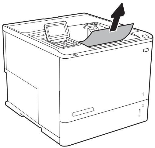 HP COLOR MFP 179FNW - Clear paper jams in the output bin - 1