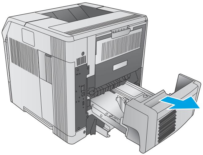 HP JET PRO M404DN - Elimination des bourrages papier dans l'unité recto verso - 1