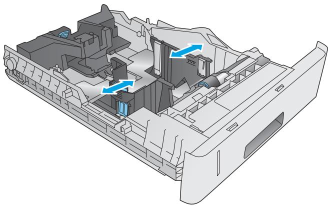 HP JET PRO M404DN - Chargement du papier dans le bac à support personnalisé - 2