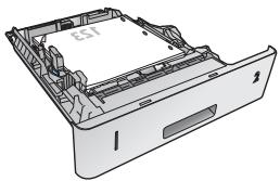 HP JET PRO M404DN - Orientation du papier du bac 2 et des bacs de 500 feuilles - 3
