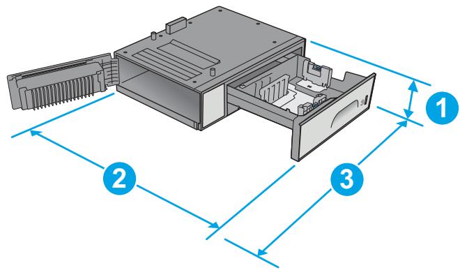 HP OFFICE 8012 - Printer dimensions - 6