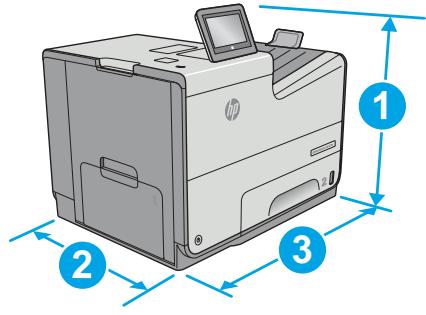 HP OFFICE 8012 - Printer dimensions - 1