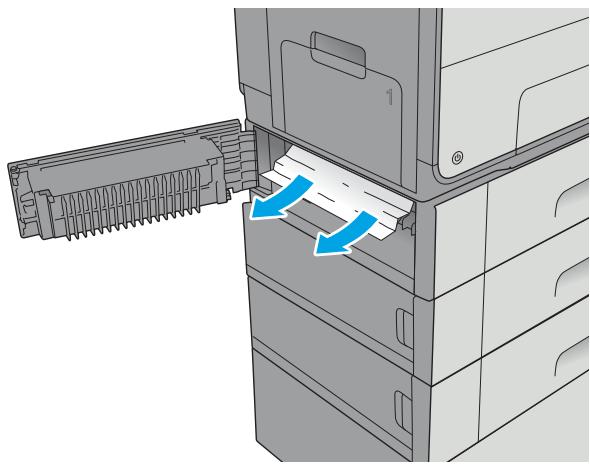 HP OFFICE 8012 - Clear jams in the 3x500-sheet feeder - 3