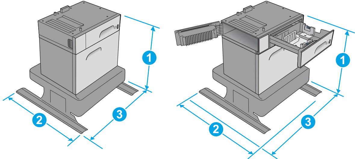 HP OFFICE 8012 - Printer dimensions - 7