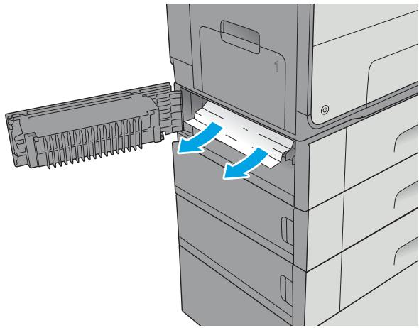HP OFFICE 4655 - Clear jams in the 3x500-sheet feeder - 3