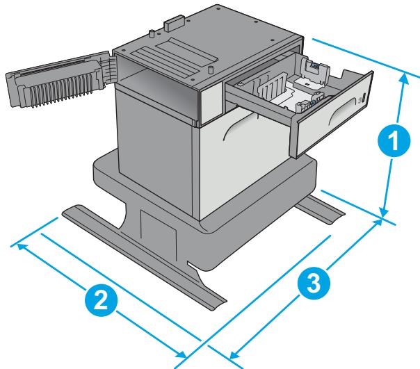 HP OFFICE 4655 - Printer dimensions - 6