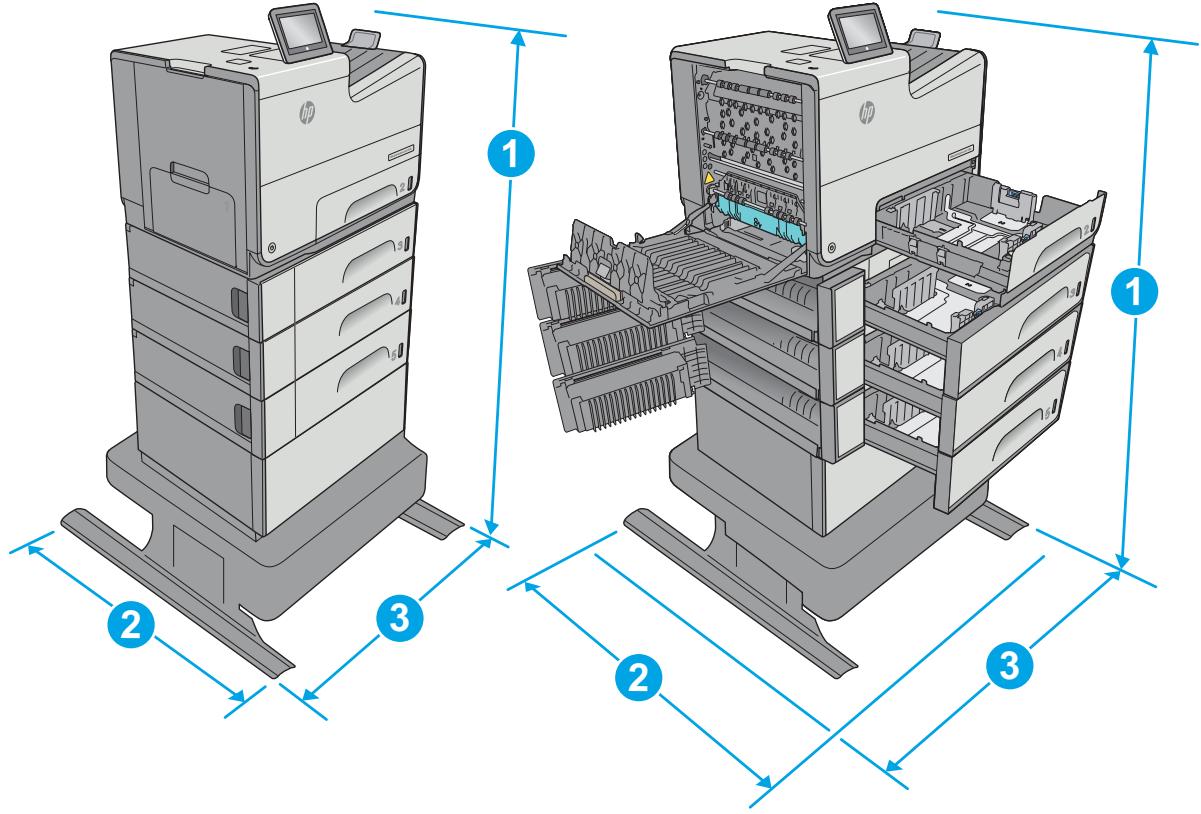 HP OFFICE 4655 - Printer dimensions - 9