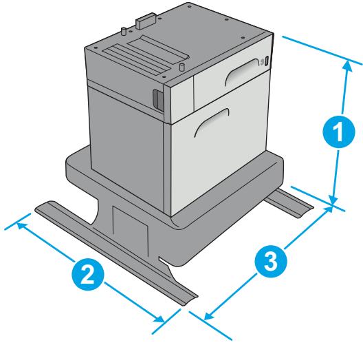 HP OFFICE 4655 - Printer dimensions - 5