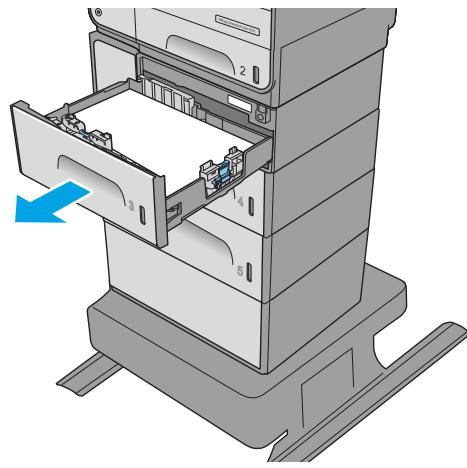 HP OFFICE 4655 - Clear jams in the 3x500-sheet feeder - 5