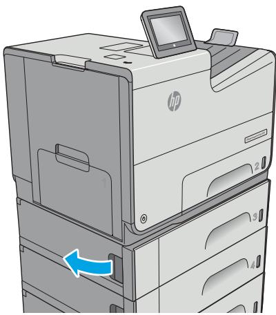 HP OFFICE 4655 - Clear jams in the 3x500-sheet feeder - 2