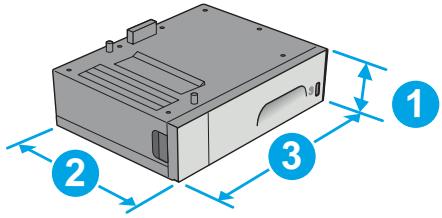 HP OFFICE 4655 - Printer dimensions - 3