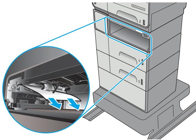 HP OFFICE 4655 - Clear jams in the 3x500-sheet feeder - 7