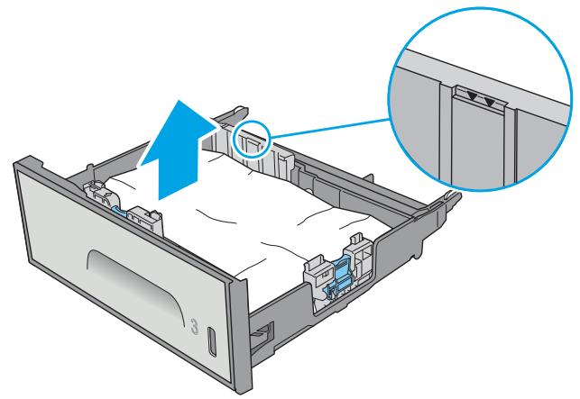 HP OFFICE 4655 - Clear jams in the 3x500-sheet feeder - 6