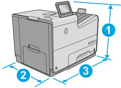 HP OFFICE 3832 - Printer dimensions - 1
