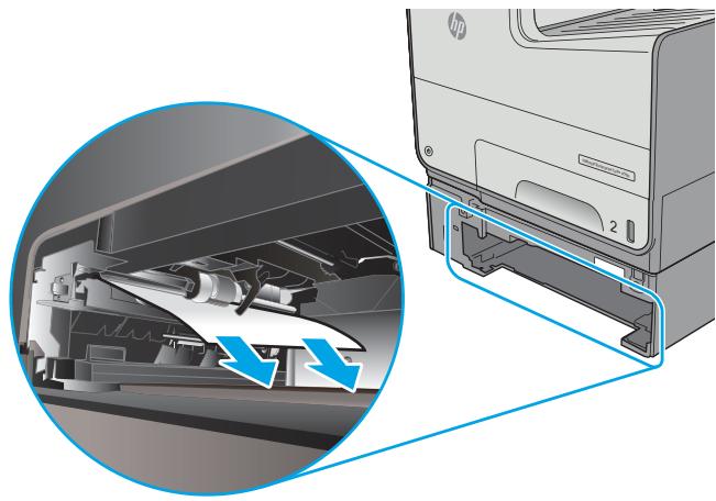 HP OFFICE 3832 - Clear jams in Tray 3 - 6