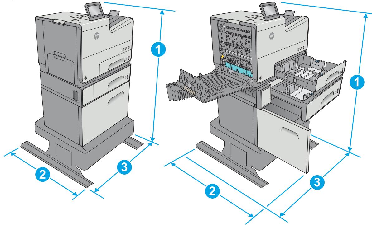 HP OFFICE 3832 - Printer dimensions - 9