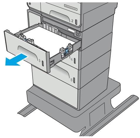 HP OFFICE 3832 - Clear jams in the 3x500-sheet feeder - 5