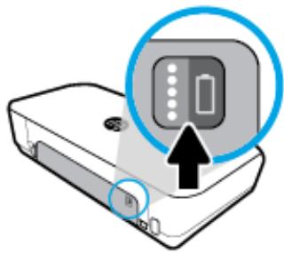 HP ENVY 4526Â - ▲ Press the battery status button on the battery. - 2